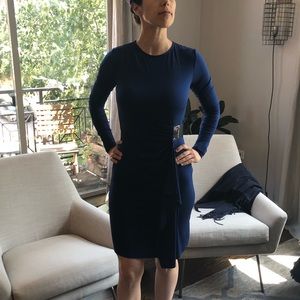 Fitted blue dress